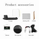 T1 5.1 inch Car HUD Head-up Display Overspeed Alarm / Remaining Battery Percentage Display for Tesla Model 3 / Y - Image 7