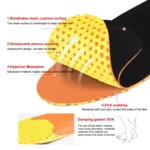 1 Pair 078 Thicken Breathable Shockproof Sports Insole Shoe-pad - Image 4