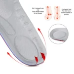 081 Soft Breathable Shockproof Massage Sports Full Insole Shoe-pad - Image 3