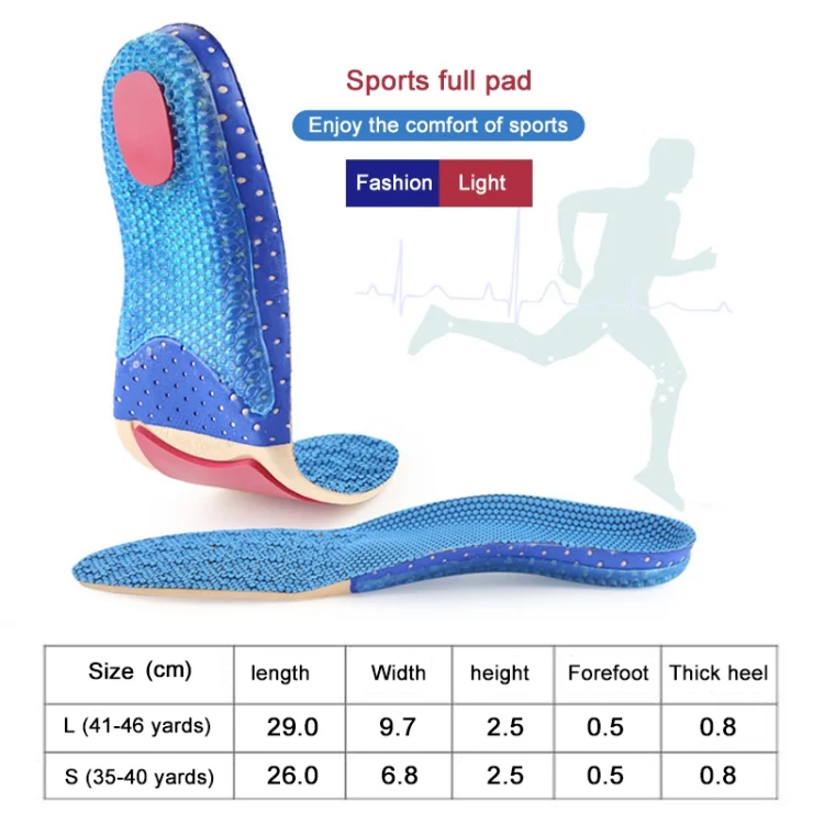 EDA001457001_B3.webp 1 Pair 641 Casual Non-slip Shockproof Breathable Arch Of Foot Sports Insole Shoe-pad - Image 4