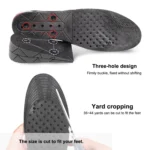 1 Pair Adjustable Breathable Shockproof Invisible Combination Heightening Full Insole Shoe-pad, Size: 225-270cm - Image 4