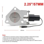 Universal Car Stainless Steel Racing Electric Exhaust Cutout Valves Control Motor - Image 5