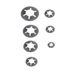 A5706 260 PCS Torx Bearing Clamp Retaining Ring Manganese Steel Quick Speed Locking Washer - Image 5