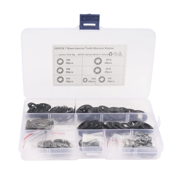 EDA0015762_1.webp A5707 280 PCS Torx Bearing Clamp Retaining Ring Manganese Steel Quick Speed Locking Washer - Image 2