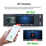 P4020 3.8 inch Universal Car Radio Receiver MP5 Player, Support FM & Bluetooth & TF Card with Remote Control - Image 5