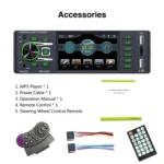 P4020 3.8 inch Universal Car Radio Receiver MP5 Player, Support FM & Bluetooth & TF Card with Remote Control - Image 7