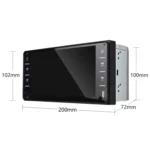 Q3160 7 inch Car Touch Capacitive Screen MP5 Player Support FM / TF / Mirror Link for Toyota Corolla - Image 2