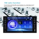 Q3160 7 inch Car Touch Capacitive Screen MP5 Player Support FM / TF / Mirror Link for Toyota Corolla - Image 3