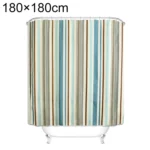 Multicolour Vertical Texture Thick Waterproof Polyester Fabric Shower Curtains