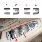Car Window Glass Lift Switch Button for Mercedes-Benz W205 / W253 after 2015 - Image 3