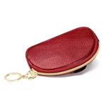 Ladies Head Layer Cowhide Elephant Zipper Coin Purse - Image 3