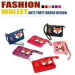 Ladies Sewing Thread Leather Fox Handbags Cute Mini Key Case - Image 5