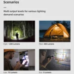 WUBEN L50 Outdoor Portable LED Strong Light USB Rechargeable Aluminum Flashlight - Image 4