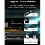 9601C HD 7 inch Manually Retractable Screen Car MP5 Player GPS Navigation Bluetooth Radio, Support Mirror Link & FM & TF Card & USB - Image 4