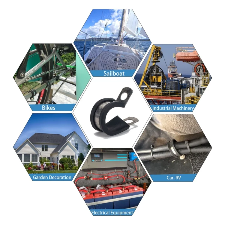 EDA0017393_5.webp A1196 52 in 1 Car Rubber Cushion Pipe Clamps Stainless Steel Clamps - Image 6