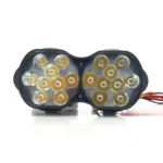 2 PCS L15 8-85V / 15W / 5000K / 1200LM Motorcycle / Car IPX4 Waterproof External LED Glare Spotlight Working Lamp - Image 4