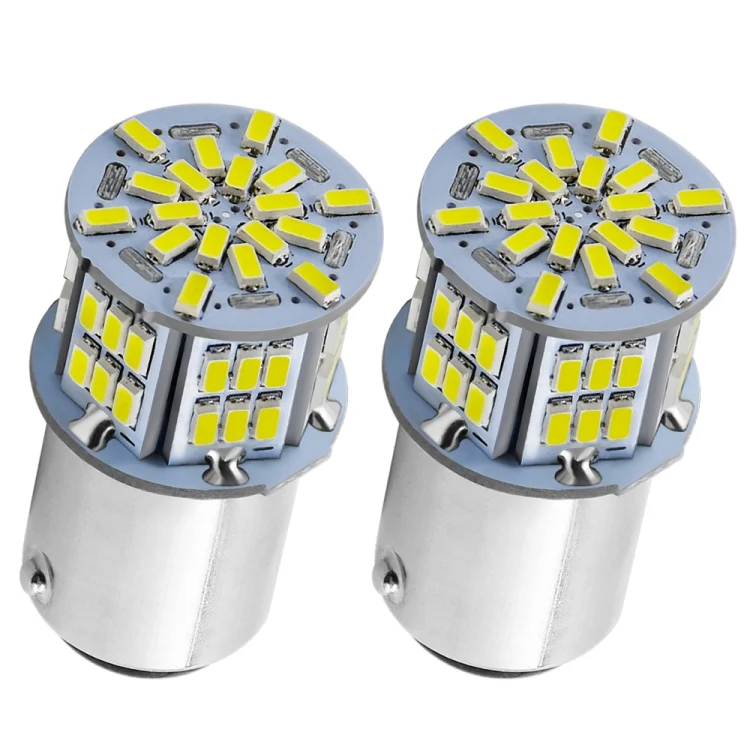 EDA0018151_1.webp 1 Pair E0052 9-14V 1156-54SMD-2835 6000K 1080LM White Light Car Decoding Turn Signal Reversing Light - Image 2
