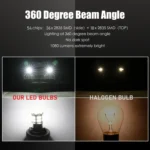 1 Pair E0053 9-14V 1157-54SMD-2835 6000K 1080LM White Light Car Decoding Brake Driving Light - Image 6