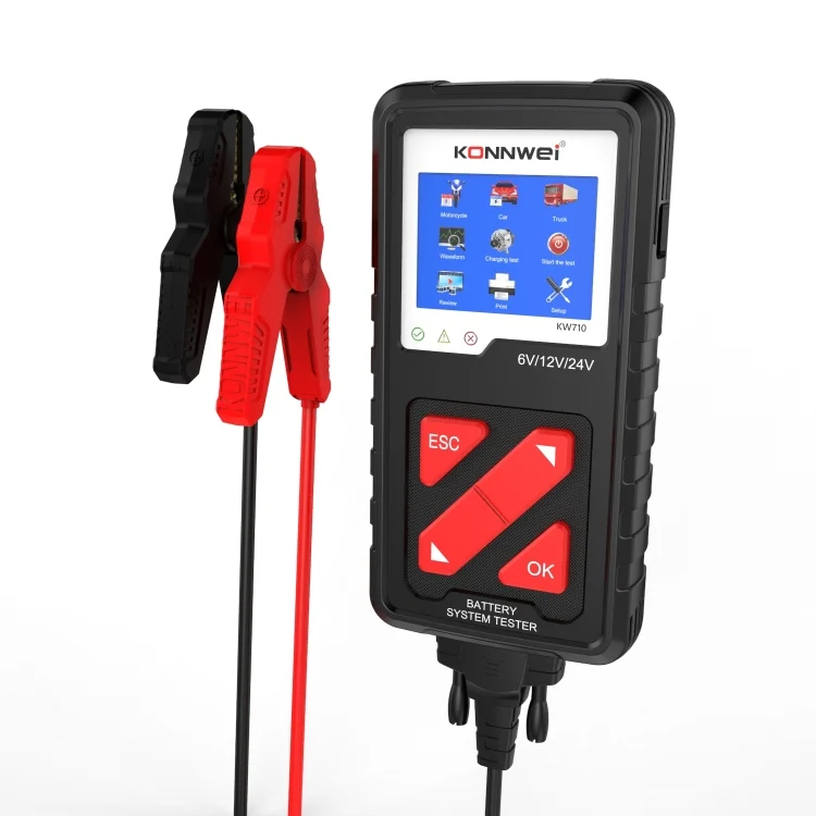 EDA0018355.webp KONNWEI KW710 Car 3.2 inch 6V-24V Lead-acid Battery Tester Support 13 Languages - Image 1