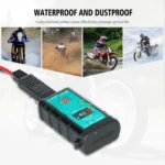 WUPP ZH-1422A2 DC12-24V Motorcycle Square Dual USB Fast Charging Charger with Switch + Voltmeter + Integrated SAE Socket + 1m SAE Socket Cable - Image 7