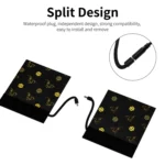 WUPP CS-974B1 Motorcycle Modified Hook and Loop Fastener Intelligent Electric Heating Hand Cover Heated Grip with Three Gear Temperature Control - Image 3