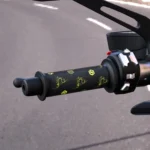 WUPP CS-974B1 Motorcycle Modified Hook and Loop Fastener Intelligent Electric Heating Hand Cover Heated Grip with Three Gear Temperature Control - Image 6