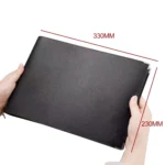 A4 Faux Leather Loose-leaf Grid Notebook - Image 8