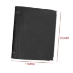 A5 Faux Leather Loose-leaf Grid Notebook - Image 8