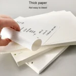 A5 Faux Leather Loose-leaf Grid Notebook - Image 4