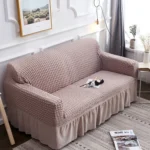 Living Room Stretch Full Coverage Skirt Style Sofa Cover, Size: Double M 145-185cm - Image 7