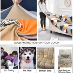 Double Seat Full Coverage Elastic Non-slip Sofa Cover - Image 3