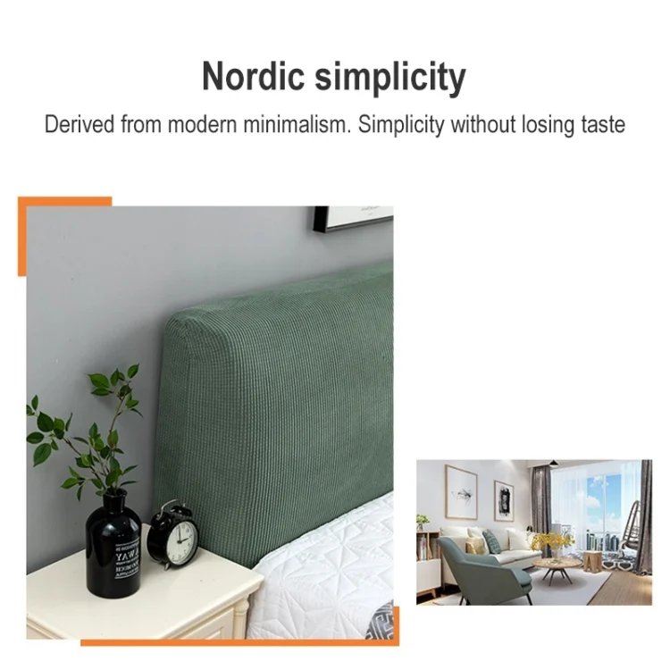 EDA001901601_B2.webp Polar Fleece Elastic Full Covered Headboard Dust Cover - Image 3