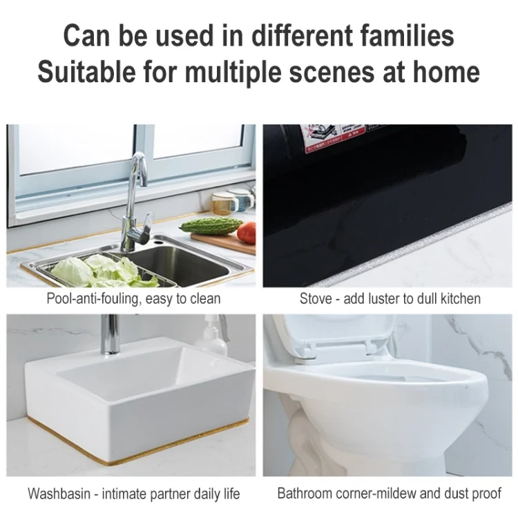 EDA001909501_5.webp Kitchen Anti-mildew Waterproof Beauty Stitching Stickers Sink Seal Edge Line, Random Color Delivery - Image 6