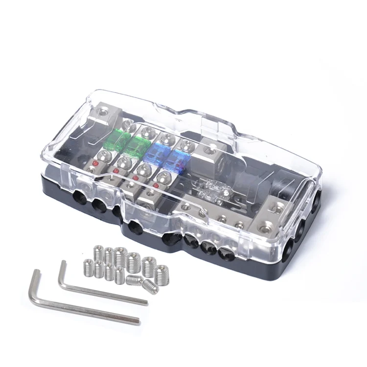 EDA001930001.webp Multi-functional LED Car Audio Stereo Mini ANL Fuse Box with Wrench - Image 1
