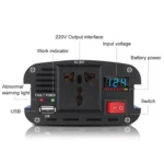 Carmaer 500W Car Smart Multi-function Digital Display Inverter Household Power Converter - Image 4