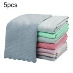 Non-Marking And Easy-To-Dry Fish Scale Rags Kitchen Cleaning Towels, Random Color Delivery