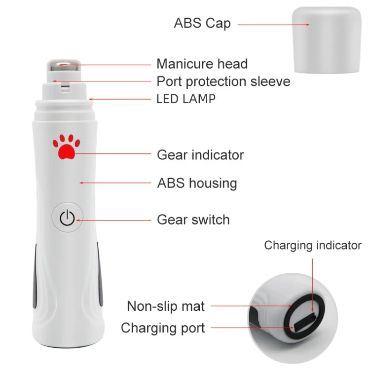 EDA002000301A_2.webp RC-306 Animal Nail Grinder USB Automatic Manicure - Image 3