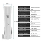 RC-306 Animal Nail Grinder USB Automatic Manicure - Image 5