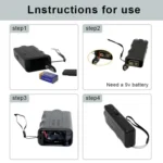 RC-521 Handheld Portable Ultrasonic Dog Repeller with LED Lights - Image 3