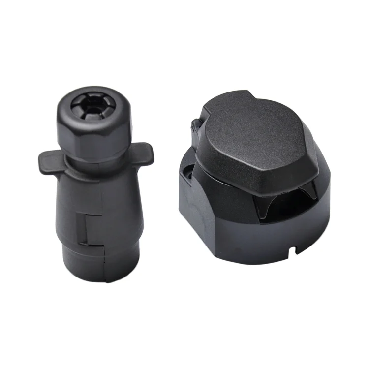 EDA002041001_1.webp 12V 7-pin Plastic Trailer Connector Socket + Plug EU - Image 2