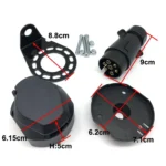7 Pins 12N Electrics Converter Trailer Caravan Plug and Socket Adapter Connector - Image 5