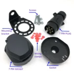 7 Pins 12N Electrics Converter Trailer Caravan Plug and Socket Adapter Connector - Image 6