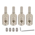 A5682 4 PCS Car Small Size Nickel-plated Brass 4GA to 8GA Audio Terminal Block with Screws