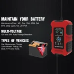 FOXSUR 10A 12V 7-segment Motorcycle / Car Smart Battery Charger - Image 6