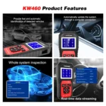 KONNWEI KW460 Car 2.8 inch 12V Lead-acid Battery Tester Fault Diagnosis Instrument - Image 6