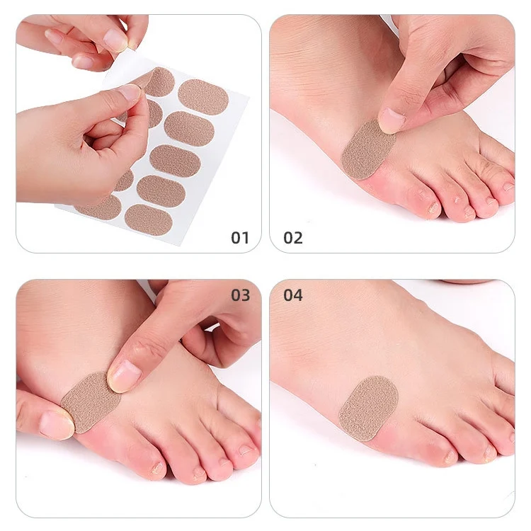 EDA002135301A_6.webp 10 PCS 011 Flannel Free Stickers Multifunctional Sweat-absorbent Breathable Wear-resistant Heel Protector, Size: 3 x 2.1cm - Image 7