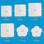 100 PCS 043 Plum Blossom-shaped Breathable Non-woven Fabric Adhesive Wound Dressing Pad - Image 3
