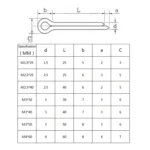 50 in 1 Stainless Steel U-shaped Split Spring Pin - Image 4