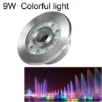 Landscape Colorful Color Changing Ring LED Stainless Steel Underwater Fountain Light