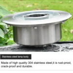 Landscape Colorful Color Changing Ring LED Stainless Steel Underwater Fountain Light - Image 4